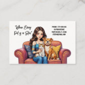 ペットシッタードッグウォーカー名刺 名刺 (裏面)