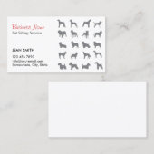 ペットシッタープロフェッショナルペットシッター 名刺 (正面/裏面)