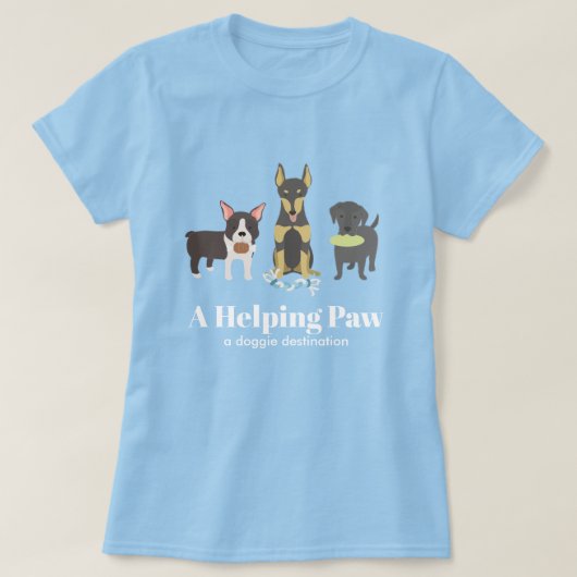 ペットシッター事業 Tシャツ (デザイン正面)