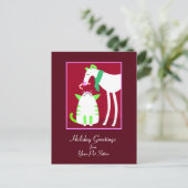 ペットシッター休日はがき シーズンポストカード (スタンド正面)