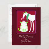 ペットシッター休日はがき シーズンポストカード (正面/裏面)