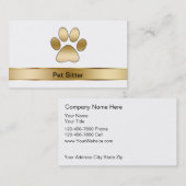 ペットシッター名刺 名刺 (正面/裏面)