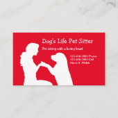 ペットシッター名刺 名刺 (正面)
