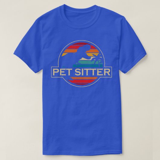ペットシッター恐竜 Tシャツ (デザイン正面)