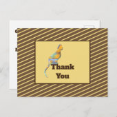 ペットシッター感謝ペット座って感謝 ポストカード (正面/裏面)