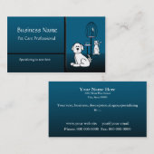 ペットシッター搭乗ビジネスカスタム名刺 名刺 (正面/裏面)