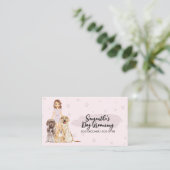 ペットシッター犬の獣医学の漫画 名刺 (スタンド正面)