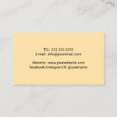 ペットシッター犬歩くかわいいゴールデンレトリバー 名刺 (裏面)