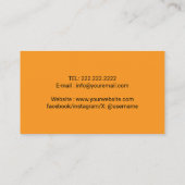 ペットシッター犬歩くシャルボードゴールデンレトリバー 名刺 (裏面)