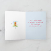 ペットシッター猫たち犬花ありがとう カード (内部)