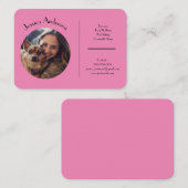 ペットシッター用のカスタマイズ可能な名刺 名刺 (正面/裏面)