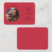 ペットシッター用のカスタマイズ可能な名刺 名刺 (正面/裏面)