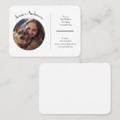 ペットシッター用のカスタマイズ可能な名刺 名刺 (正面/裏面)