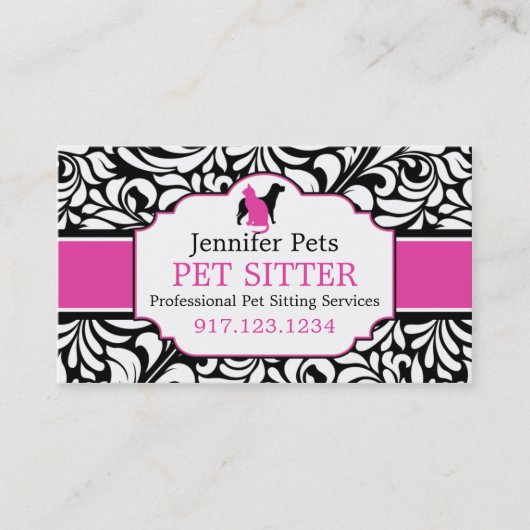 ペットシッター用名刺 |ドッグウォーカー 名刺 (正面)