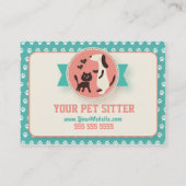 ペットシッター紹介カード – Personalizable 紹介カード (裏面)