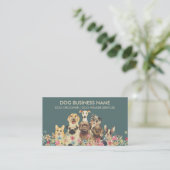 ペットシッター・ウォーカー犬petcare boho retro 名刺 (スタンド正面)