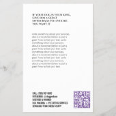 ペットシッター・ウォーカー チラシ (裏面)