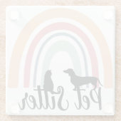 ペットシッター ガラスコースター (裏面)