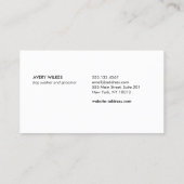 ペットシッター&トリマードッグハートポーホログラフィー 名刺 (裏面)