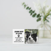 ペットシッター ドッグウォーカー 名刺 (スタンド正面)