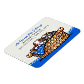 ペットシッター・ビジネスCKCS、Cat Blueberry付き マグネット (左側)