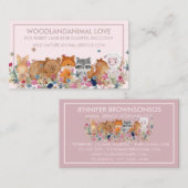 ペットシッター フォックス ラビット ラム ベア スクイール 獣医 名刺 (正面/裏面)