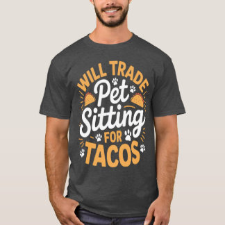 ペットシッター ペットシッターの犬の飼い主の犬のトレーナー Tシャツ