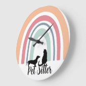 ペットシッター ラージ壁時計 (傾斜)
