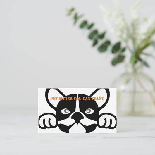 ペットシッター 名刺 (スタンド正面)