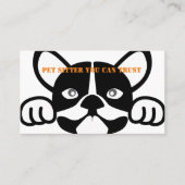 ペットシッター 名刺 (正面)