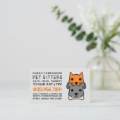 ペットシッター 名刺 (スタンド正面)