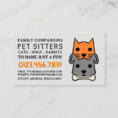 ペットシッター 名刺 (正面)
