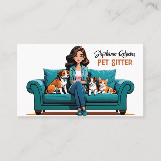 ペットシッター 名刺 (正面)