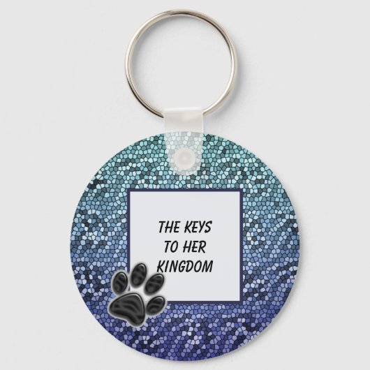 ペットシッター 犬の散歩代行 家の鍵の使用許可への感謝 キーホルダー (正面)