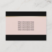 ペットシッターPETシー赤面ピンクアポイントメント 予約カード (裏面)