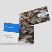 ペットシッモダンタードッグ歩くブはっきりしたルー獣医 名刺