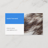 ペットシッモダンタードッグ歩くブはっきりしたルー獣医 名刺 (裏面)