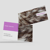 ペットシッモダンティングドッグウォーカーパープル獣医 名刺