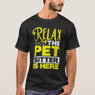 ペットシッリラックスターは動物のペットの座っている Tシャツ