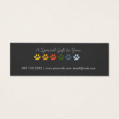 ペットシッ最高のトベットホリデーギフト証明書ラベル (裏面)