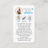 ペットシッ気にタグラムインスパイア写真 名刺 (正面)