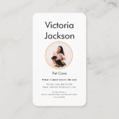 ペットシッ気にタグラムインスパイア写真 名刺 (裏面)