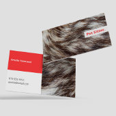 ペットシモダンッタードッグウォーカーグルーミング獣医 名刺