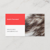 ペットシモダンッタードッグウォーカーグルーミング獣医 名刺 (裏面)