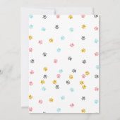 ペットショップの誕生日パーティー招待状 招待状 (裏面)