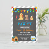 ペットショップの誕生日パーティー 招待状 (スタンド正面)