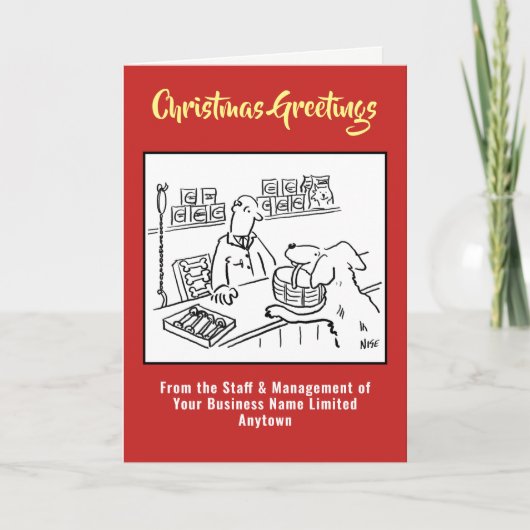 ペットショップまたはペットショップのクリスマスカード シーズンカード (正面)