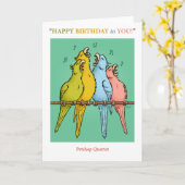 ペットショップカルテット誕生日カード カード (黄色い花)