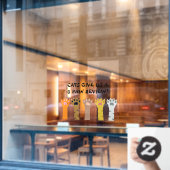 ペットショップキャッツ5歩調のペットケア ウィンドウサイン (カフェ窓)