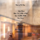 ペットショップ用透明カスタムカット窓用フィルム ウィンドウサイン (シート2)